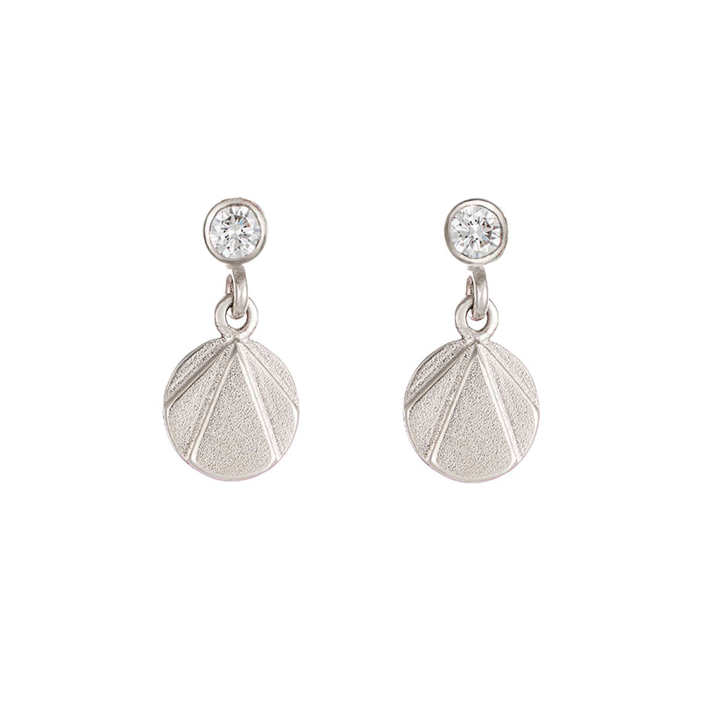 White Gold Diamond EOS Earrings image 0