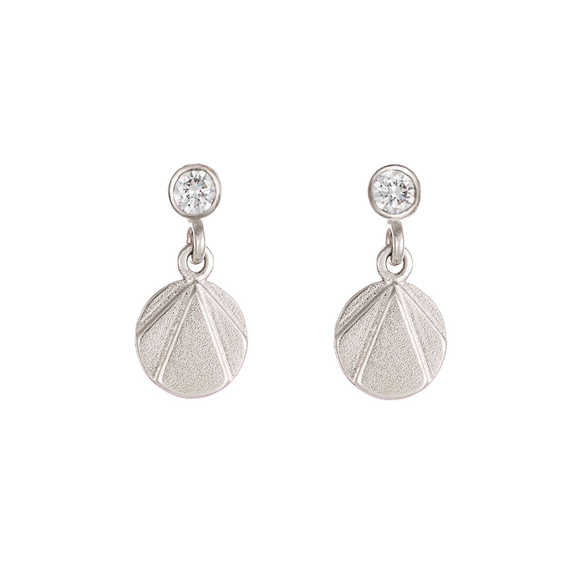 White Gold Diamond EOS Earrings image 0