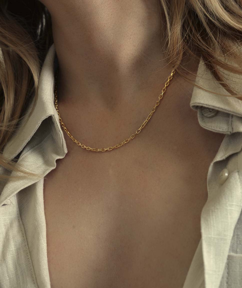 18ct gold trace chain, Dublin, Rachel Swan Goldsmith