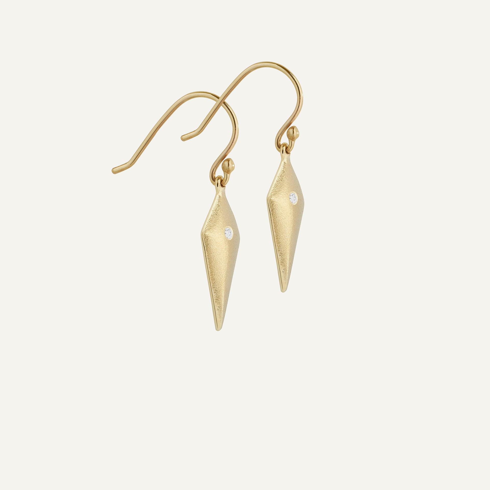 GOLD AND DIAMOND EARRINGS - AEGIS DROPS image 0