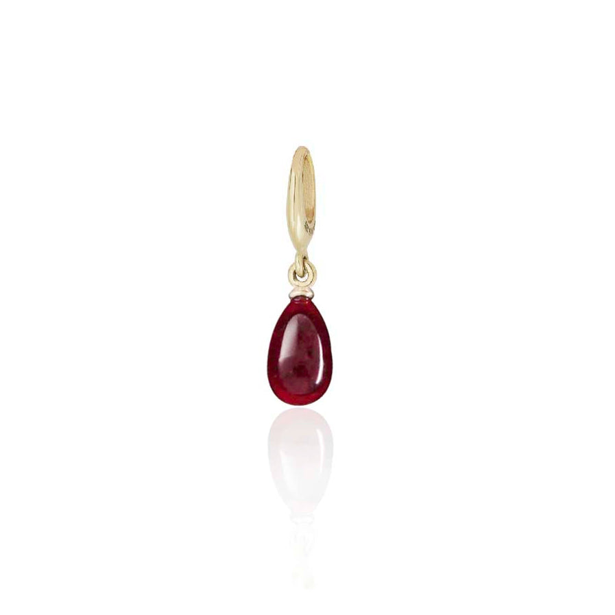 Midi Ruby Droplet Charm