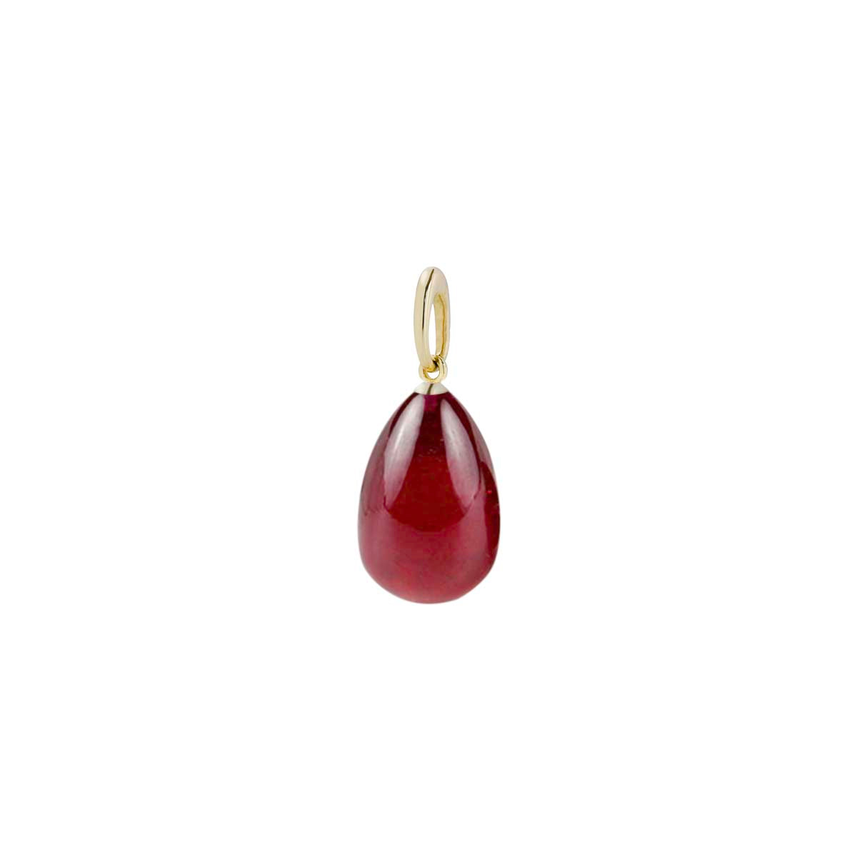 RUBY DROPLET CHARM