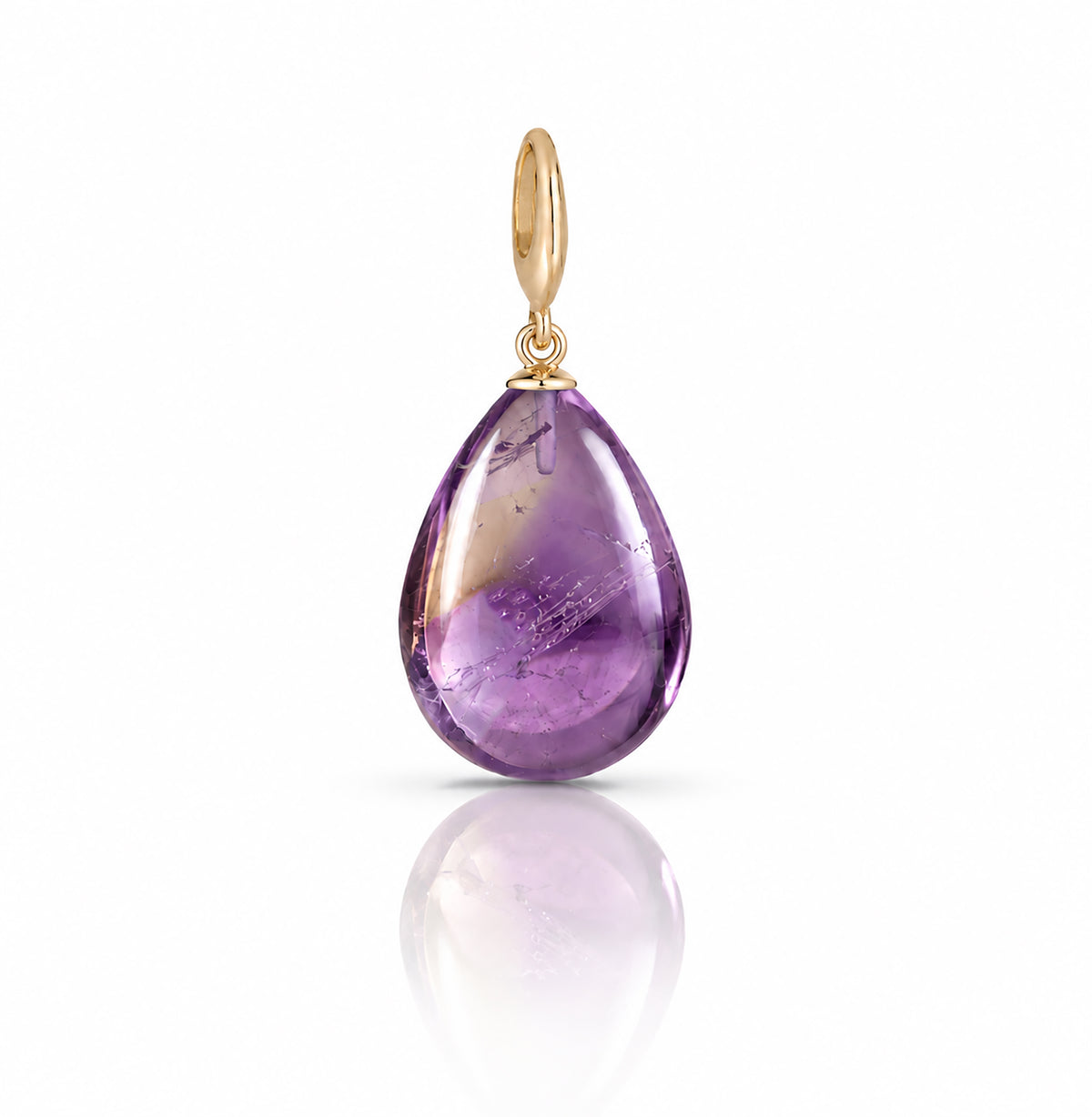 Ametrine Droplet Charm
