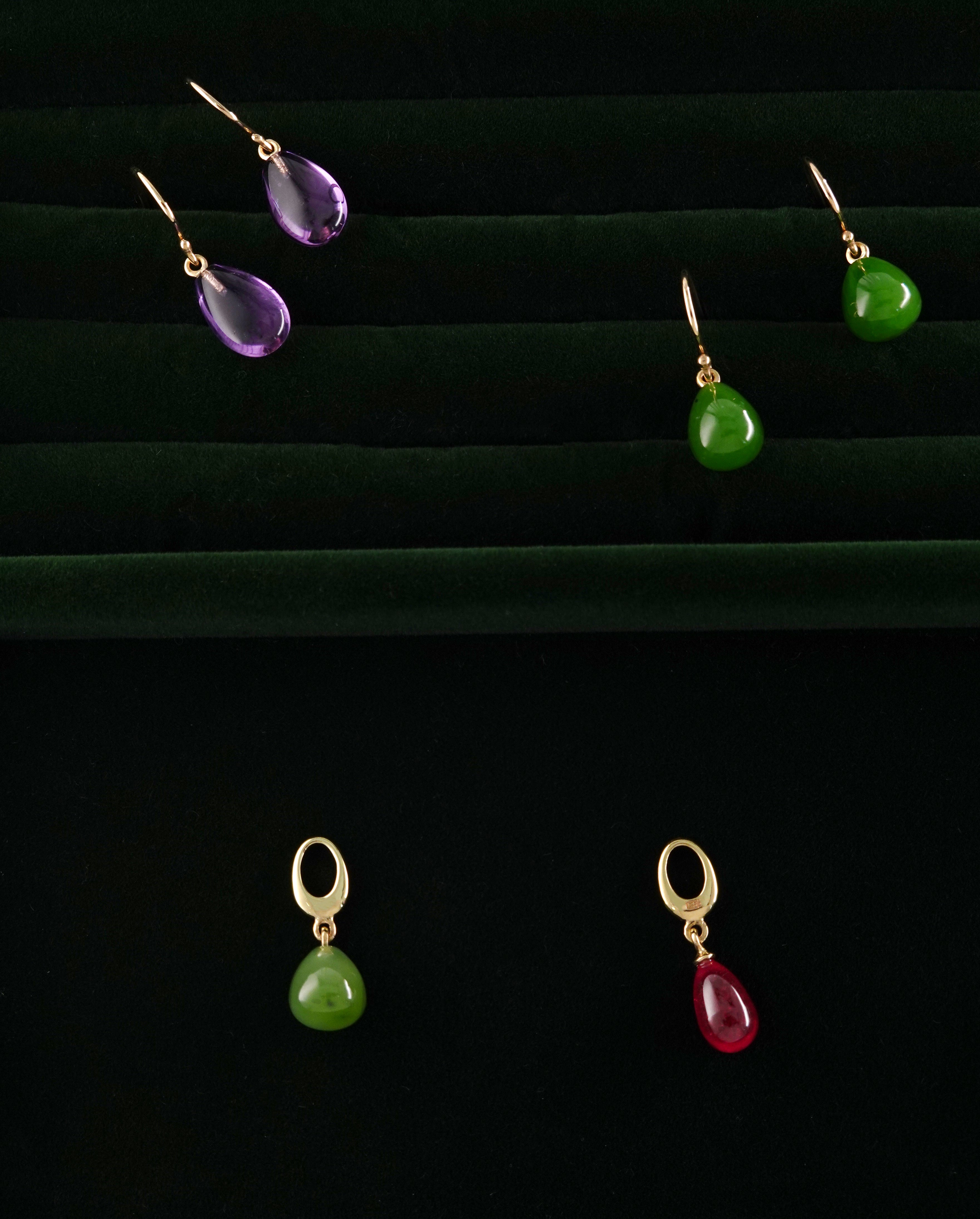 Midi Ruby Droplet Charm