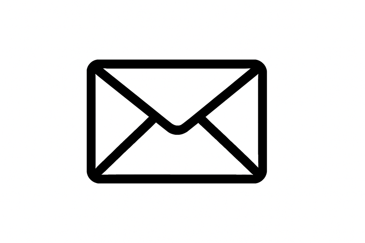 email icon black and white