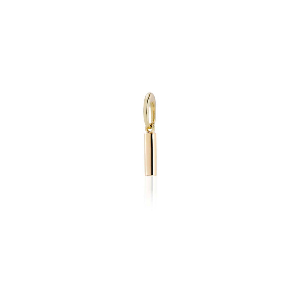 Gold ingot, bar charm, handmade in Dublin by Rachel Swan Goldsmith