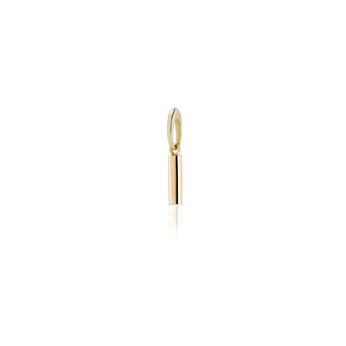 Gold ingot, bar charm, handmade in Dublin by Rachel Swan Goldsmith