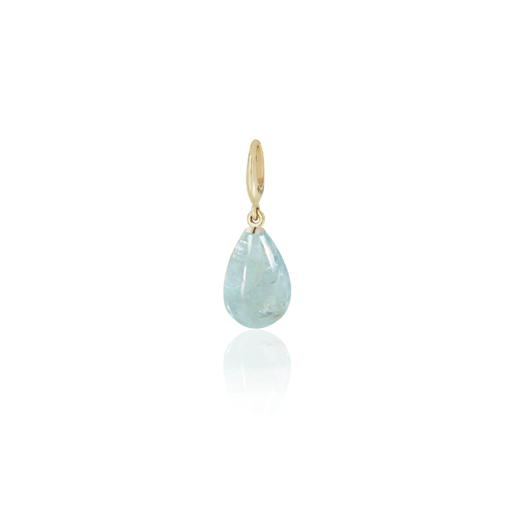 Large Aquamarine Droplet Charm