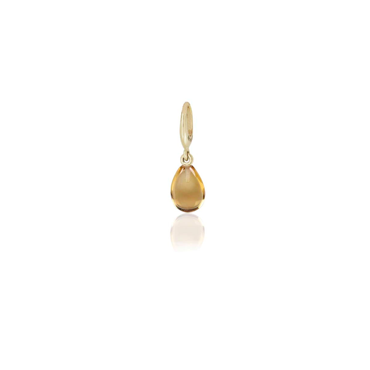 Midi Citrine Droplet Charm