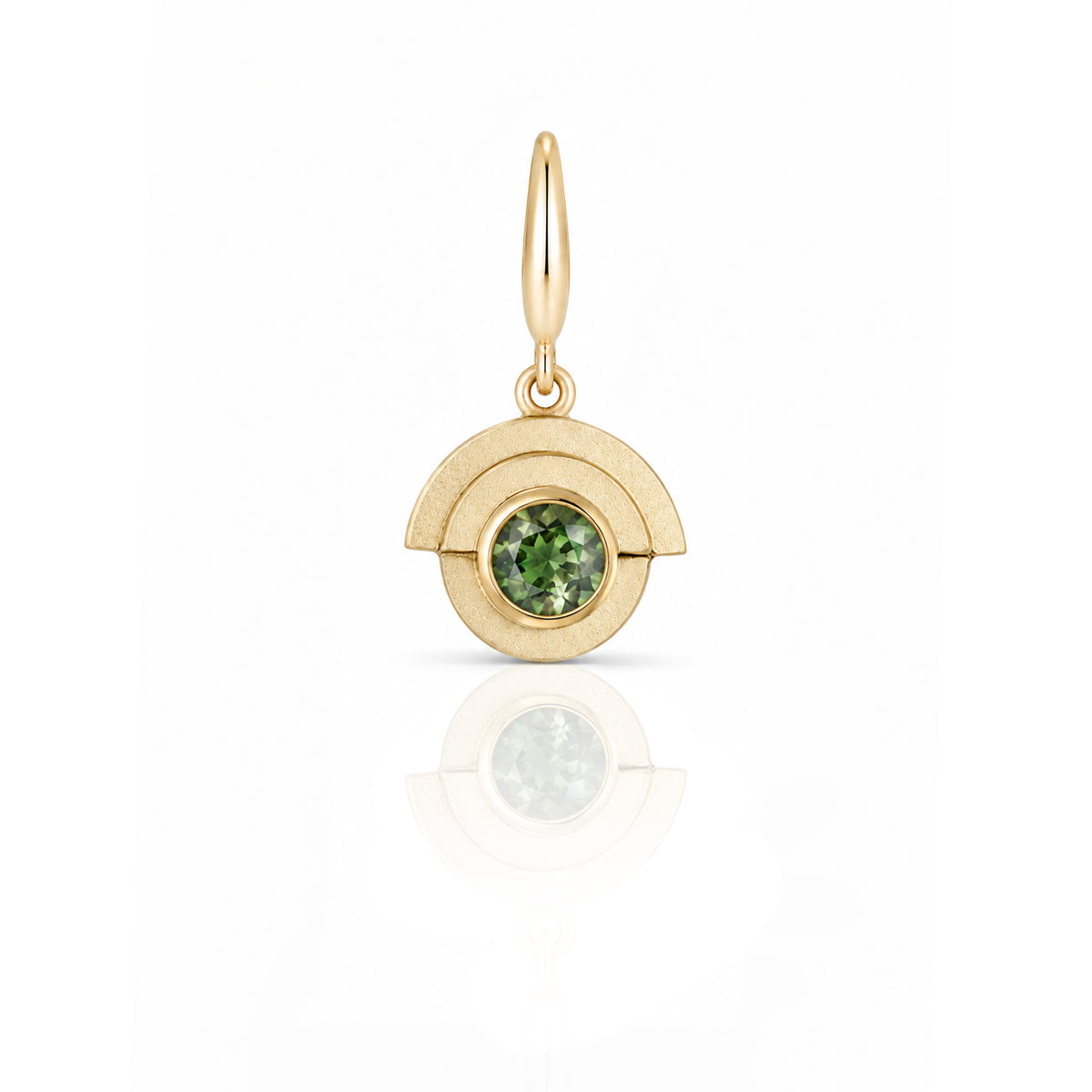 Green Sapphire Deco Charm