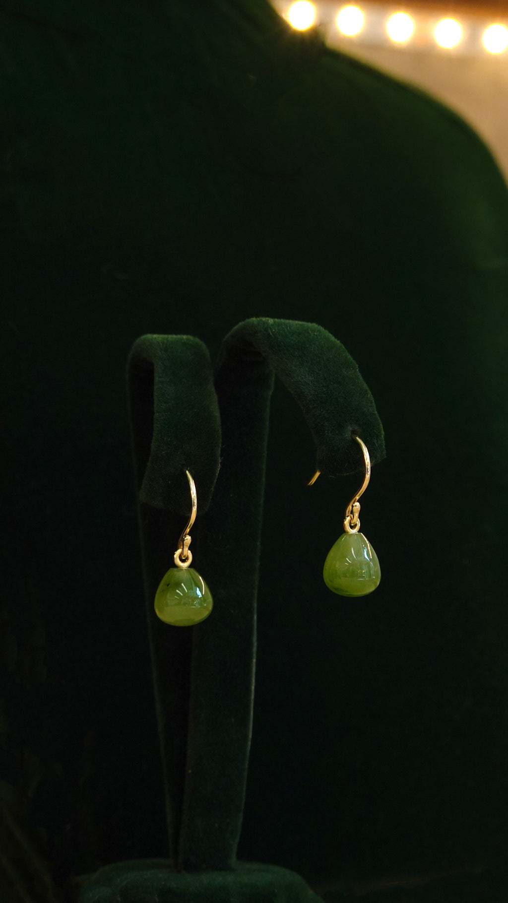 Jade Droplet Earrings