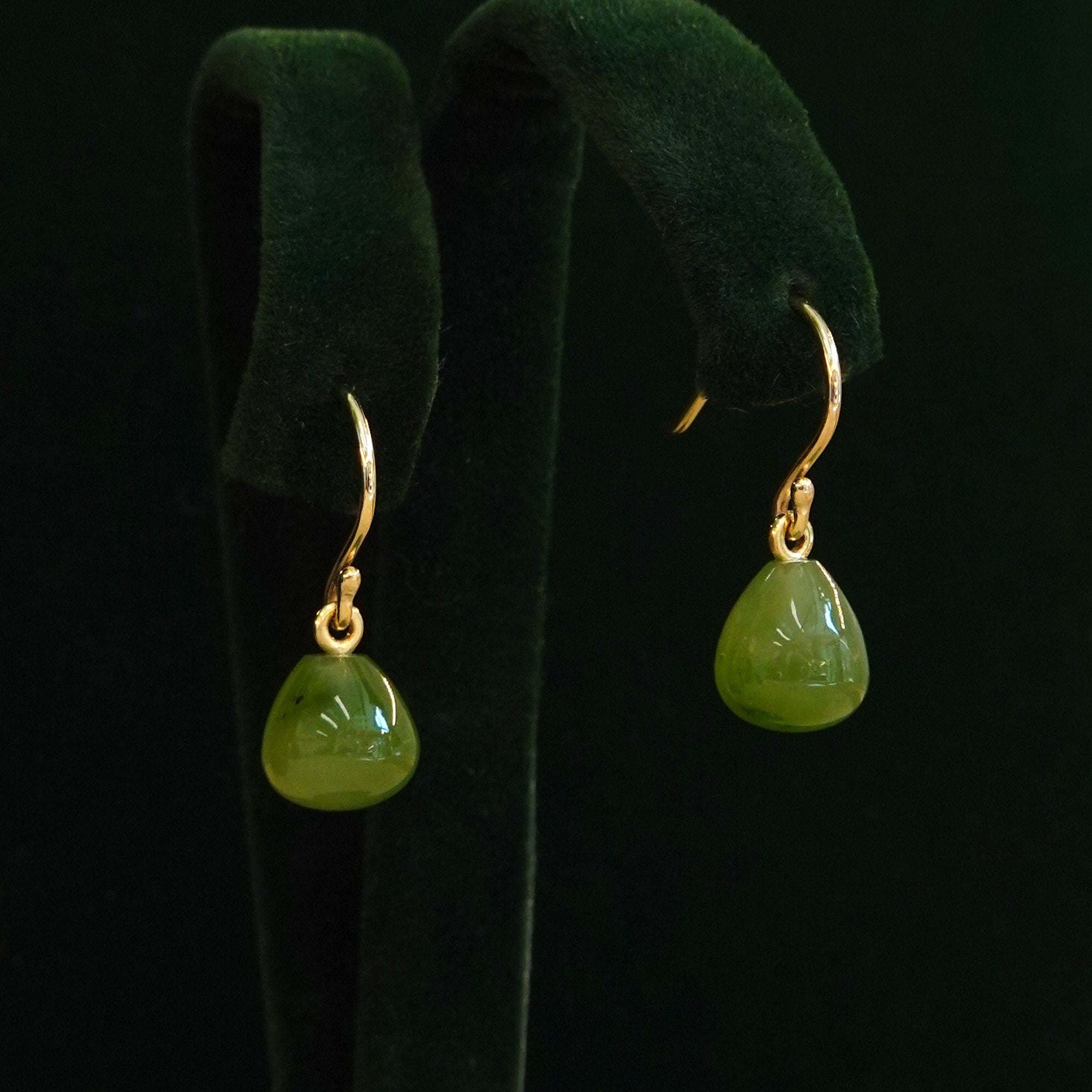Jade Droplet Earrings
