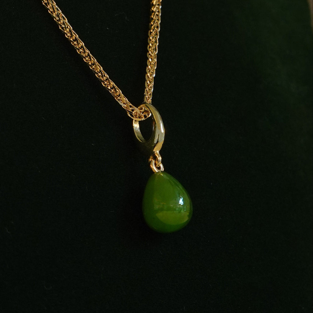 Jade Droplet Charm