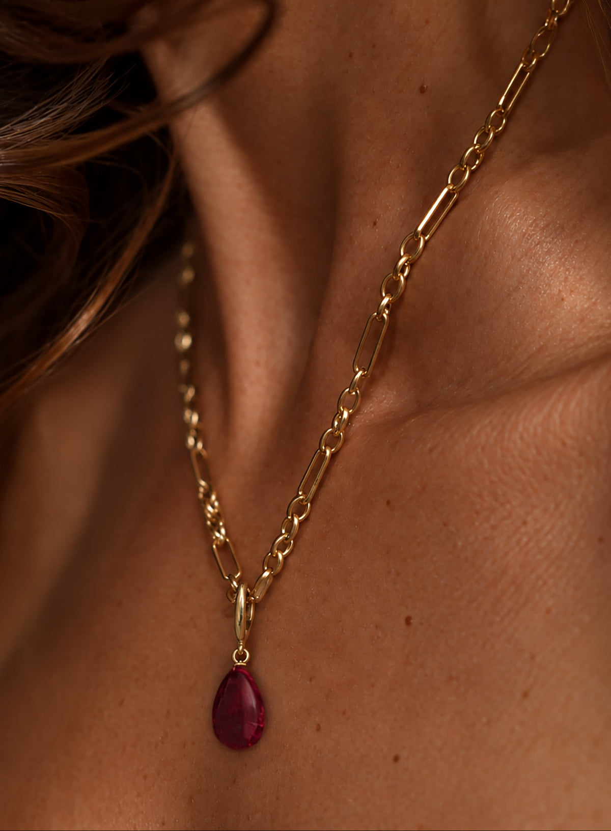 Ruby Droplet Charm