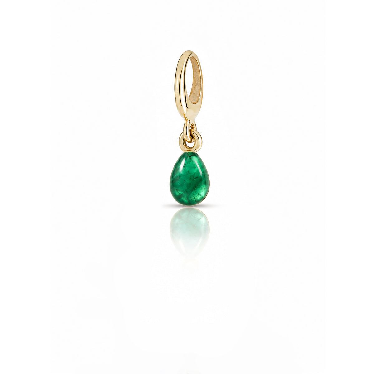 Mini Emerald Droplet Charm