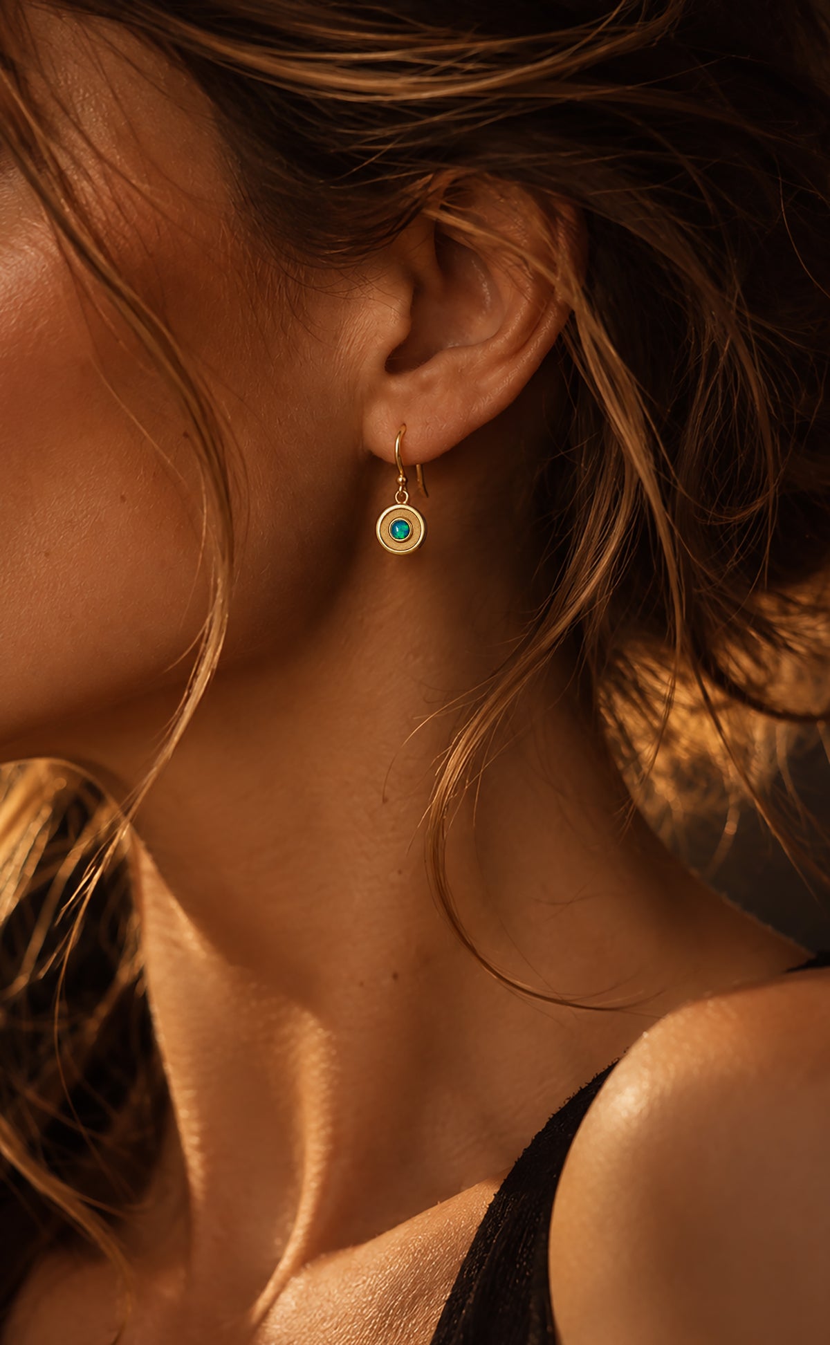 Opal Amulet Earrings