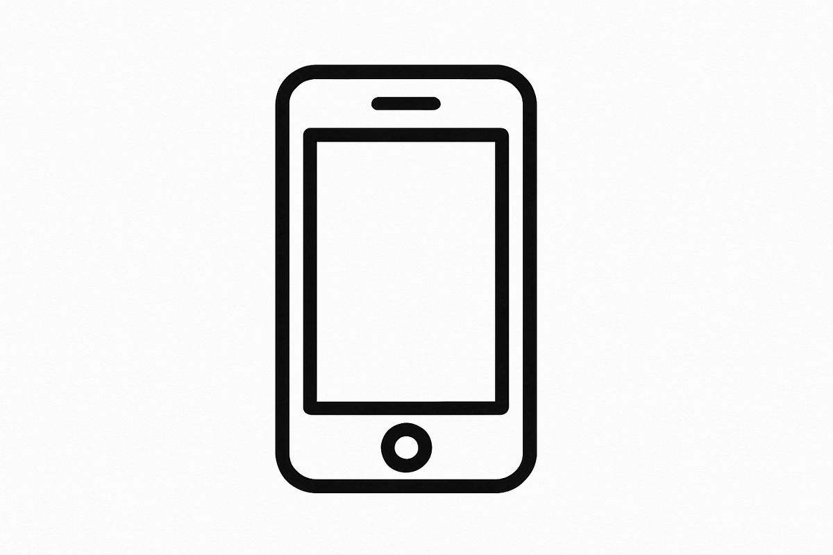 PHONE ICON BLACK AND WHITE