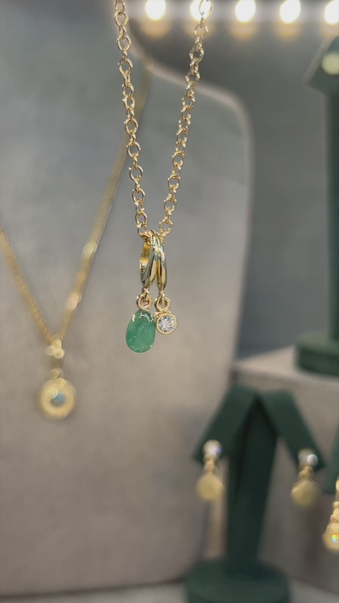 MINI EMERALD CHARM