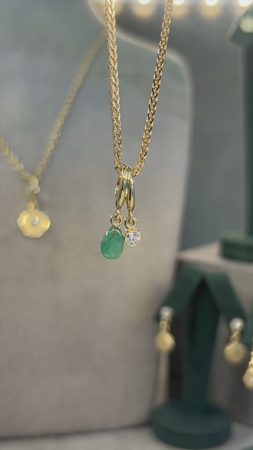 MINI EMERALD CHARM