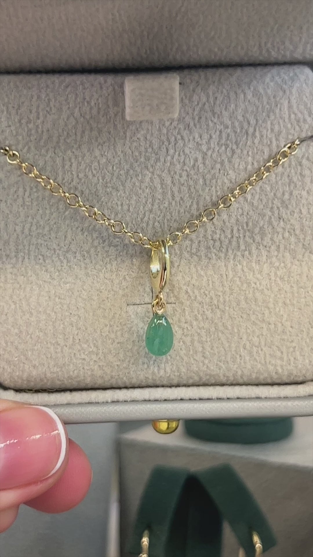 MINI EMERALD CHARM