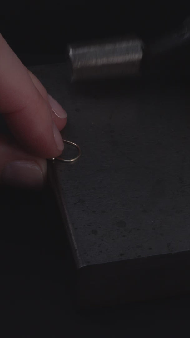 Mini Oval Pearl Earrings