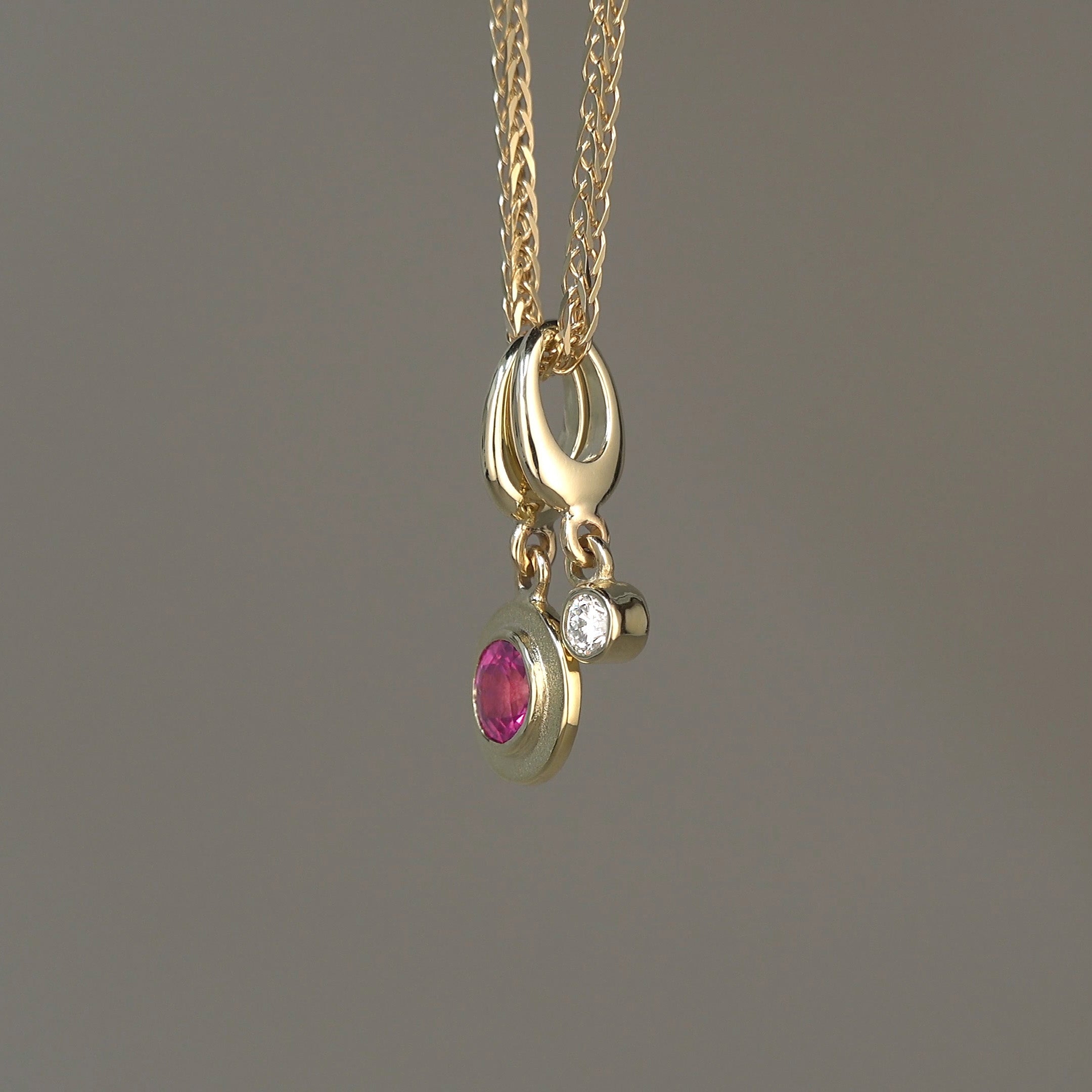 gold and ruby charm