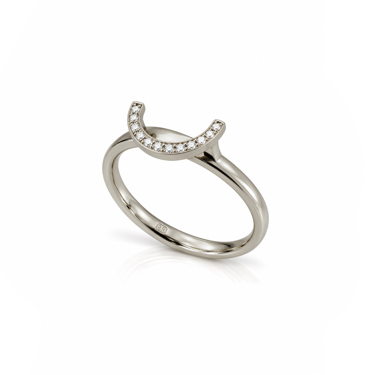 White Gold Sapphire Deco Ring Set