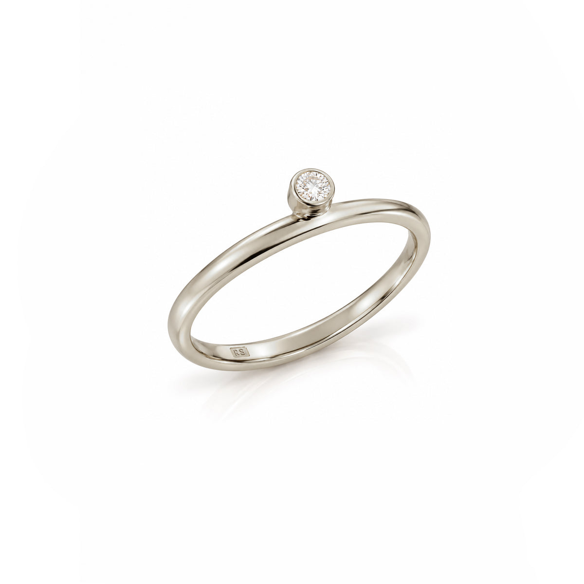 White Gold Horizon Ring